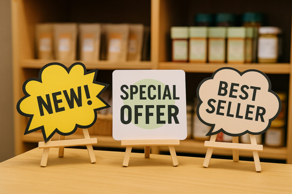 小さな店舗でも使える!店頭ポップデザインのヒント