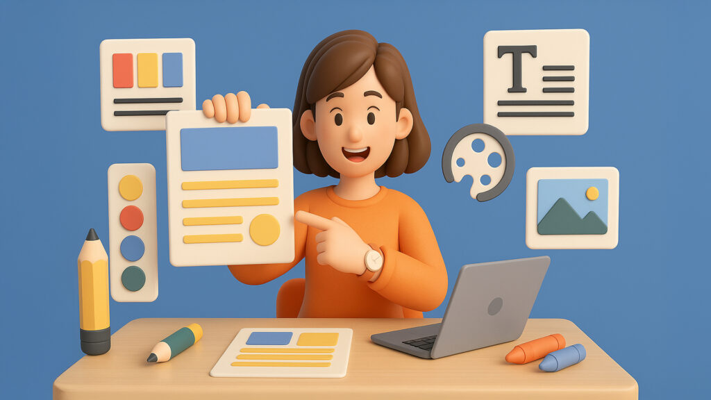 初めてチラシや販促物を作る広報・企画担当者向けに、見やすく伝わるデザインの基本5ルールをわかりやすく解説。文字の強弱や配色、写真選びまで実践的に紹介します。